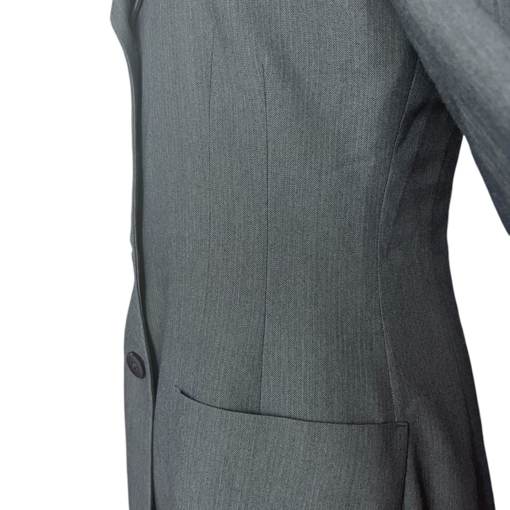 Country Road Women's One Breasted Long Sleeve Gray Jacket Lapel Collar Sz 8 Used - Picture 4 of 8